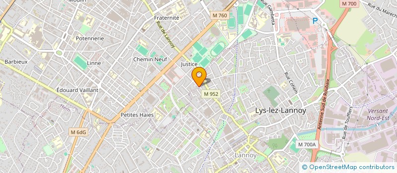 localisation de l'entreprise BLEU MARINE à ROUBAIX