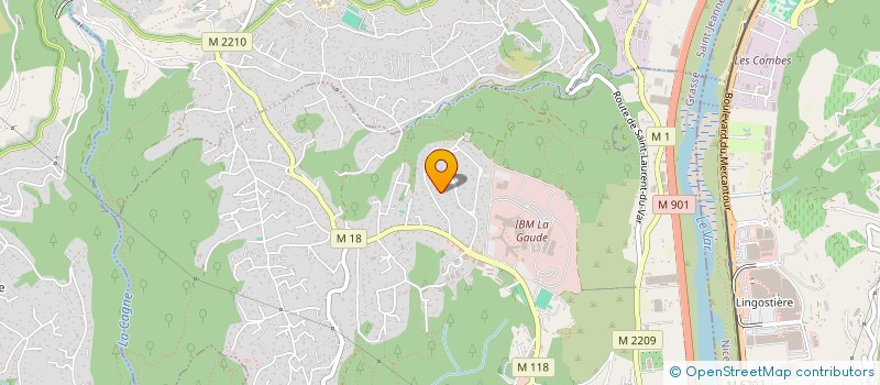 localisation de l'entreprise BLEU MARINE DENTAIRE  LA GAUDE