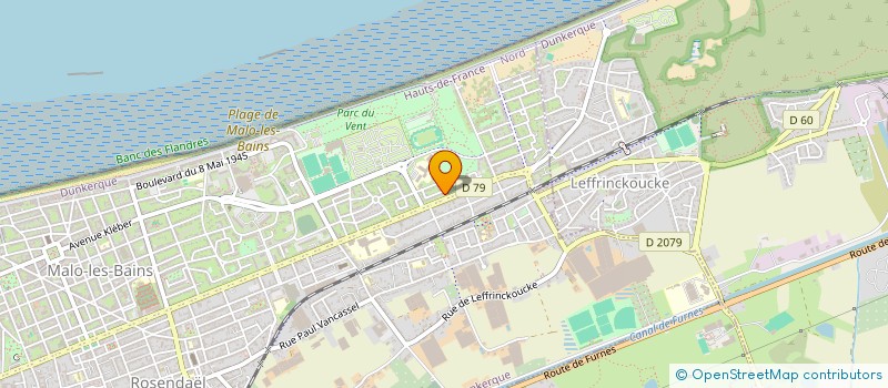 localisation de l'entreprise BLEU MARINE ET CIE à DUNKERQUE