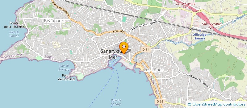 localisation de l'entreprise BLEU MARITIME à SANARY-SUR-MER