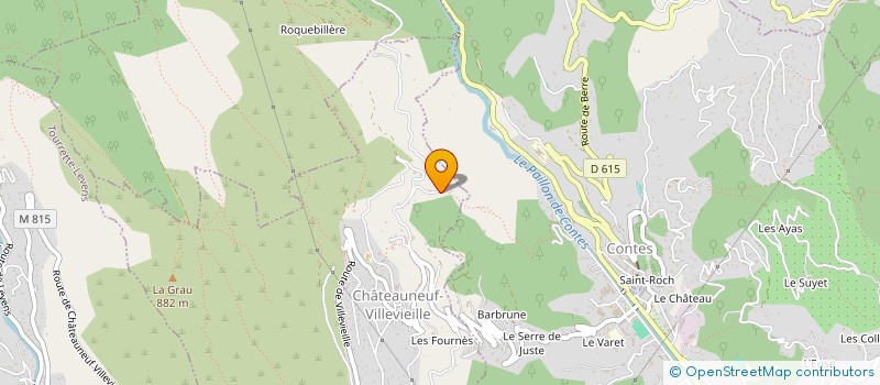 localisation de l'entreprise BLEU MEDITERRANEE  CHATEAUNEUF-VILLEVIEILLE