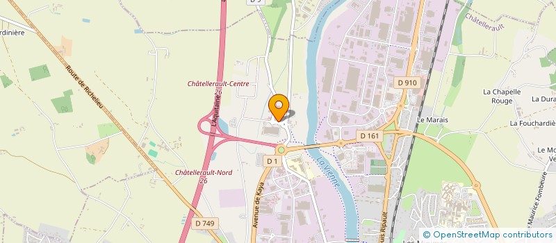 localisation de l'entreprise BLEU MINUIT PLEUMARTIN PORTAGE  CHATELLERAULT