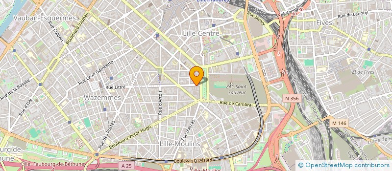 localisation de l'entreprise BLEU MOUTON B.M.C.  LILLE