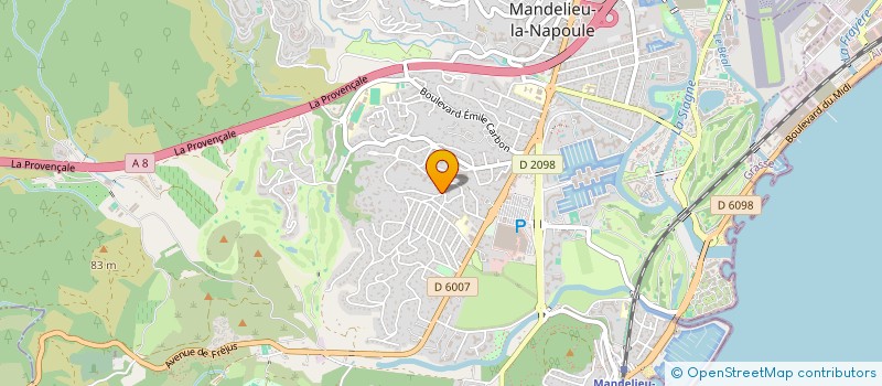 localisation de l'entreprise BLEU NEPTUNE  MANDELIEU-LA-NAPOULE