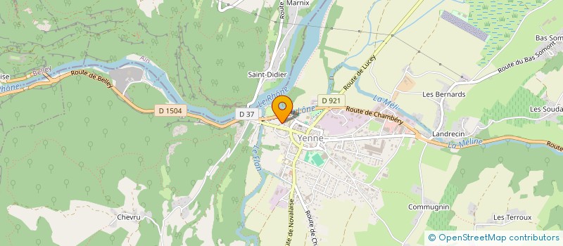 localisation de l'entreprise BLEU NOISETTE  YENNE