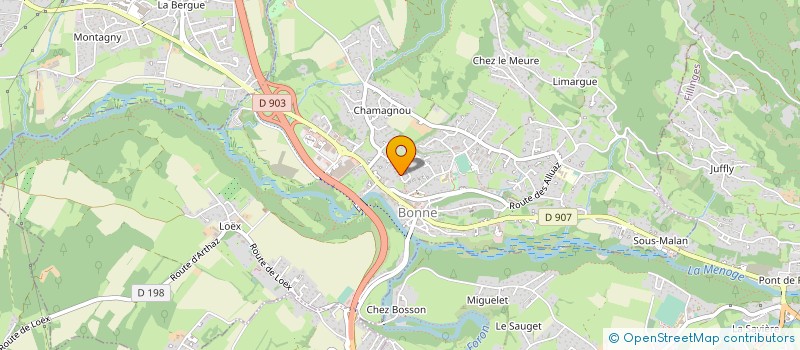 localisation de l'entreprise BLEU NUIT  BONNE