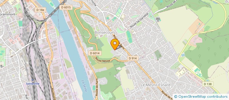 localisation de l'entreprise BLEU OCEAN  BONSECOURS