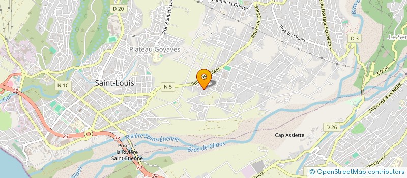 localisation de l'entreprise BLEU OCEAN INDIEN  SAINT-LOUIS