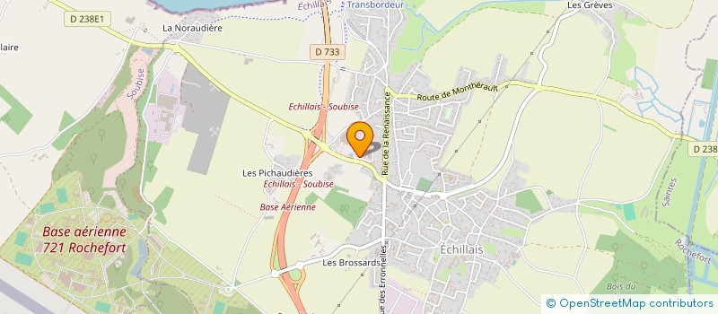 localisation de l'entreprise BLEU OR  ECHILLAIS