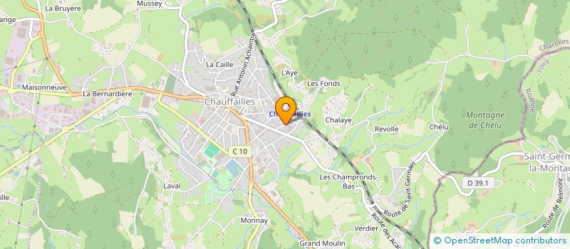 localisation de l'entreprise BLEU OUTREMER  CHAUFFAILLES