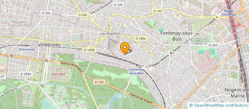 localisation de l'entreprise BLEU PASSION à FONTENAY-SOUS-BOIS