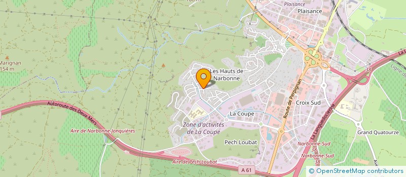 localisation de l'entreprise BLEU PASSION  NARBONNE