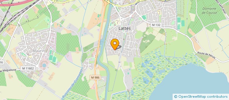 localisation de l'entreprise BLEU PHOCEEN 1981  LATTES