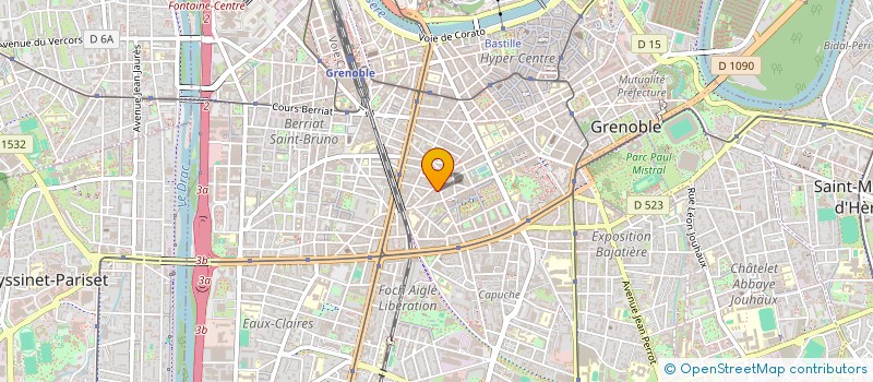 localisation de l'entreprise BLEU PRODUCTION à GRENOBLE