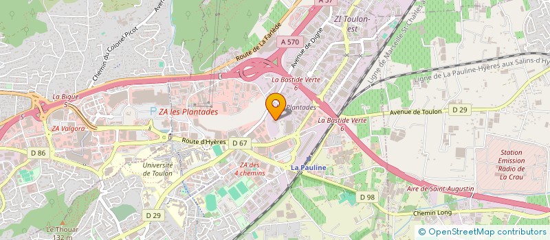 localisation de l'entreprise BLEU PROVENCE  LA GARDE