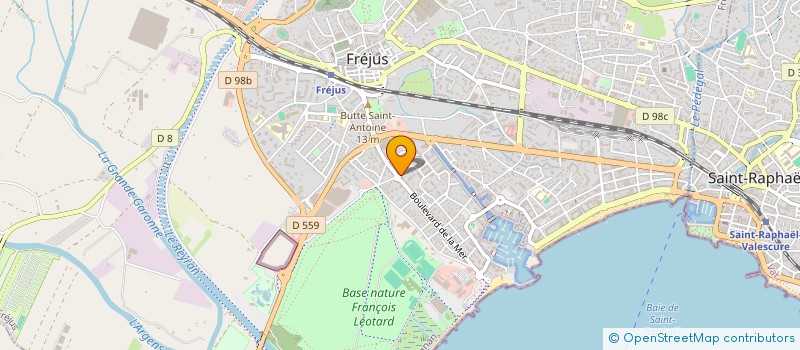 localisation de l'entreprise BLEU RIVIERA à FREJUS