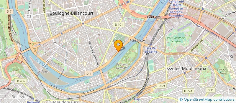 localisation de l'entreprise BLEU SEINE à BOULOGNE-BILLANCOURT