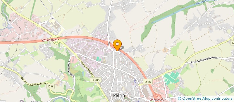 localisation de l'entreprise BLEU SEVEN  PLERIN