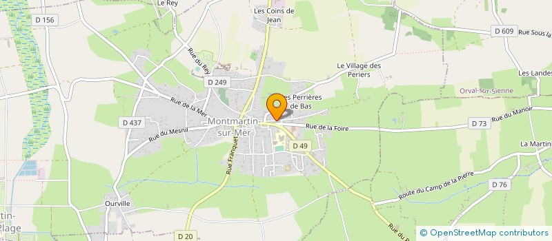 localisation de l'entreprise BLEU SOLEIL  MONTMARTIN-SUR-MER