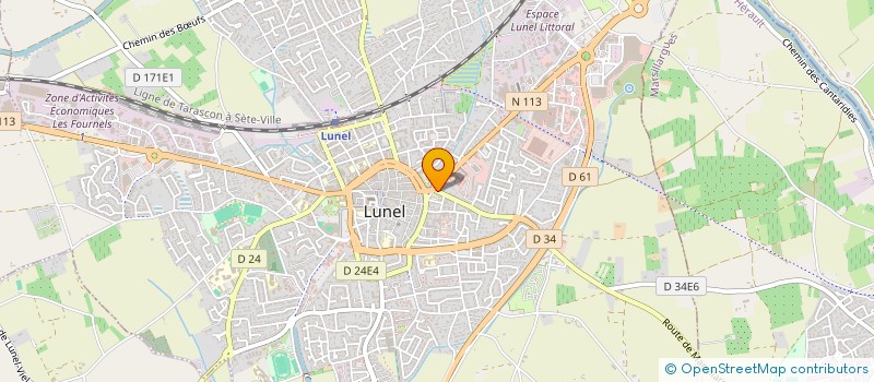localisation de l'entreprise BLEU SUD à LUNEL