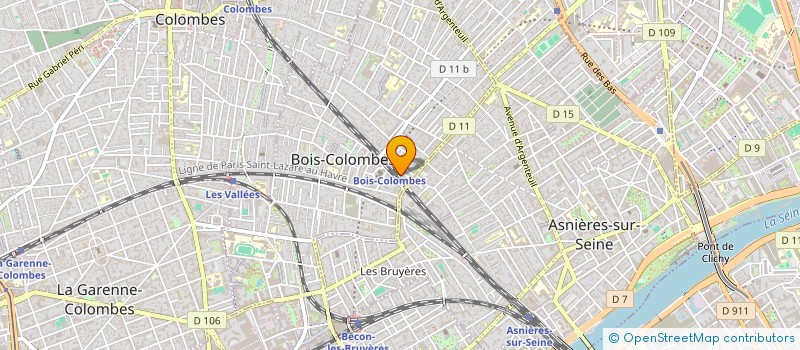 localisation de l'entreprise BLEU'THE  BOIS-COLOMBES