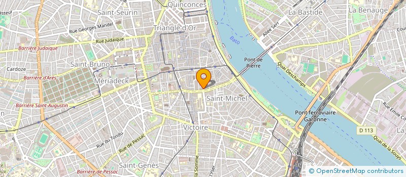 localisation de l'entreprise BLEU TROPICAL  BORDEAUX