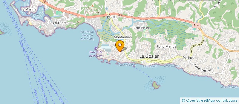 localisation de l'entreprise BLEU VENUS CENTER  LE GOSIER