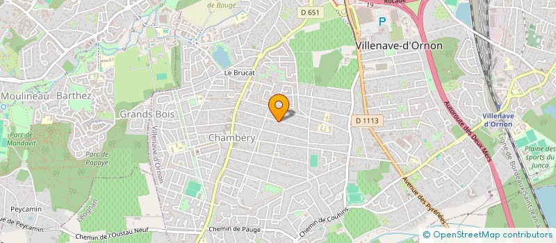 localisation de l'entreprise BLEU VERMEIL à VILLENAVE-D'ORNON