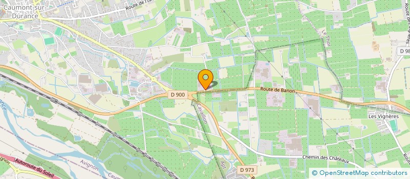 localisation de l'entreprise BLEU VERT  CAUMONT-SUR-DURANCE