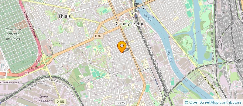 localisation de l'entreprise BLEU-VERT  CHOISY-LE-ROI