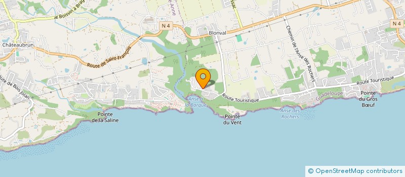 localisation de l'entreprise BLEU VERT IMMOBILIER  SAINT-FRANCOIS