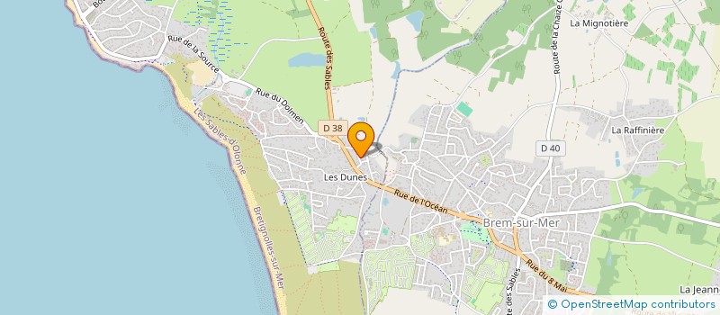 localisation de l'entreprise BLEU ZINC  BRETIGNOLLES-SUR-MER