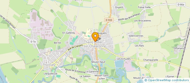 localisation de l'entreprise BLEUDAU  SAINT-DIDIER-SUR-CHALARONNE