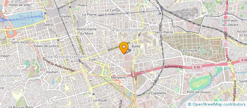 localisation de l'entreprise BLEUE COMME MARS  MARSEILLE