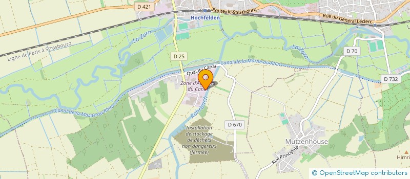 localisation de l'entreprise BLEUE COMME UNE ORANGE  HOCHFELDEN