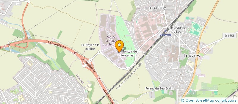 localisation de l'entreprise BLEUE ETANCHE à LOUVRES