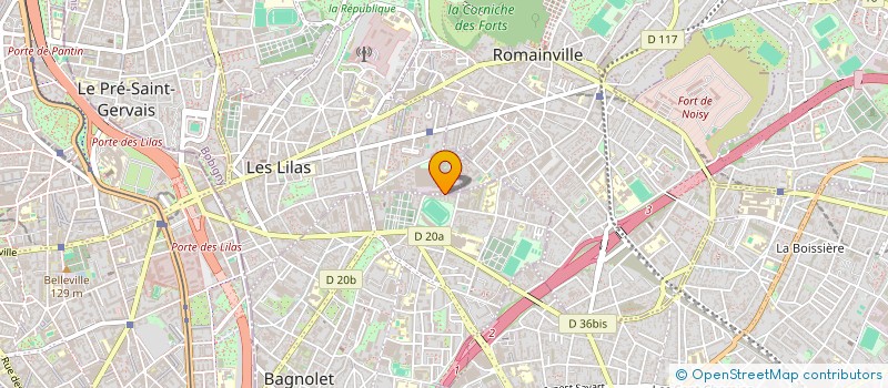 localisation de l'entreprise BLEUE- MARIE à BAGNOLET