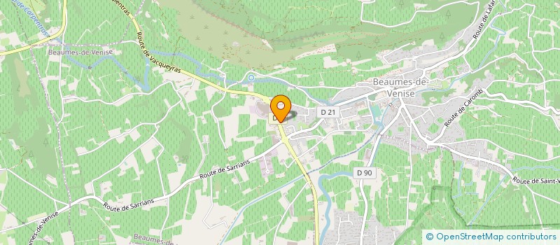 localisation de l'entreprise BLEUE & PROVENCE  BEAUMES-DE-VENISE