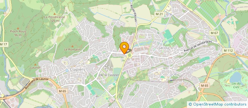 localisation de l'entreprise BLEUE TOURTERELLE  CLAPIERS