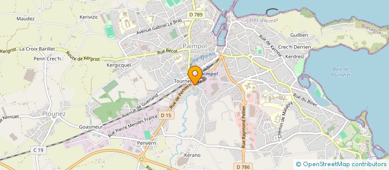 localisation de l'entreprise BLEUENN  PAIMPOL