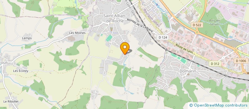 localisation de l'entreprise BLEUES HIRONDELLES  SAINT-ALBAN-DE-ROCHE