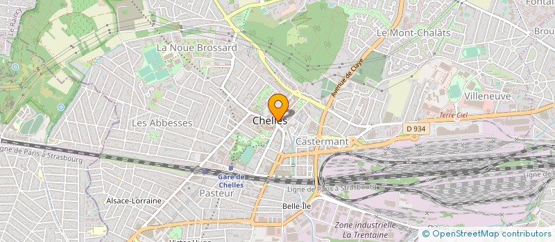 localisation de l'entreprise BLEUET  CHELLES