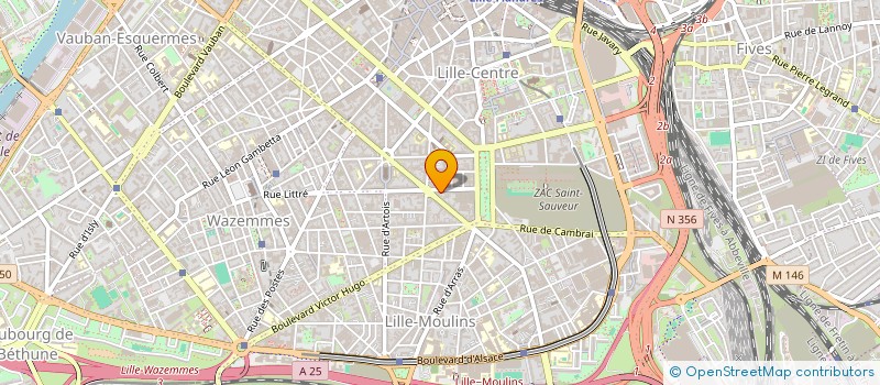 localisation de l'entreprise BLEUETS 3 à LILLE