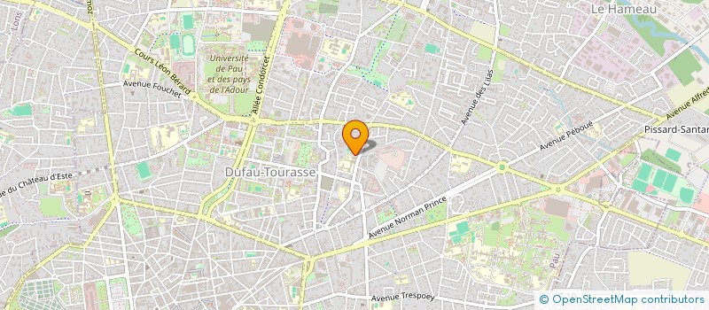 localisation de l'entreprise BLEUETS FOOTBALL à PAU