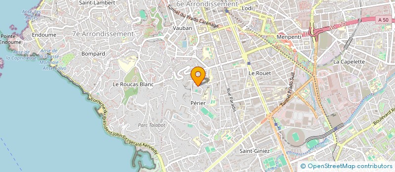 localisation de l'entreprise BLEUETS VERTS à MARSEILLE