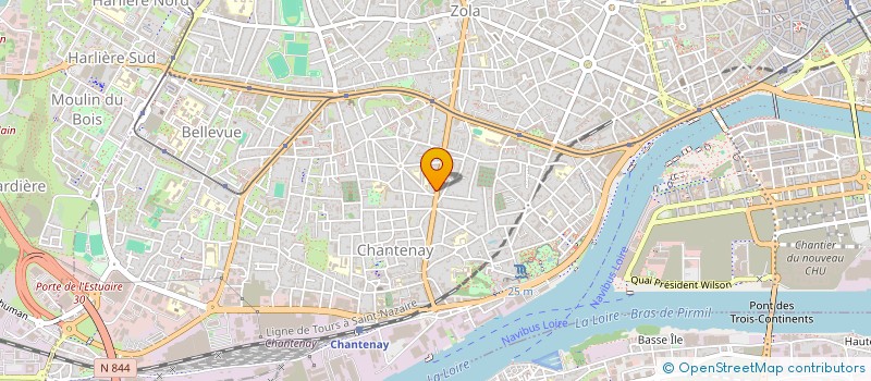 localisation de l'entreprise BLEUNVEN POTTIER / SOUCAILLE  NANTES