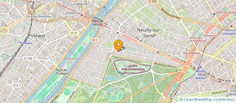 localisation de l'entreprise BLEUTOURS VTC à NEUILLY-SUR-SEINE
