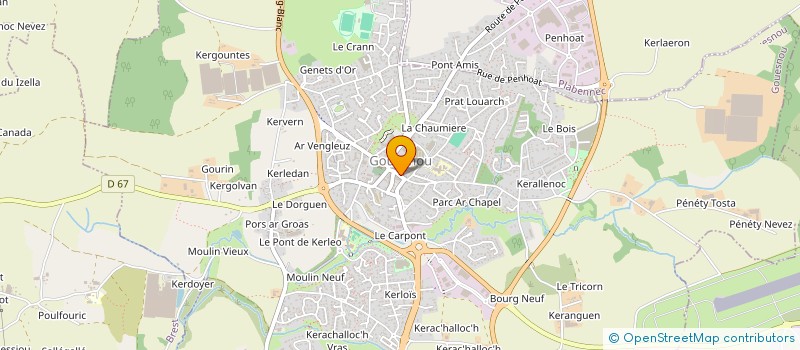 localisation de l'entreprise BLEVER à GOUESNOU