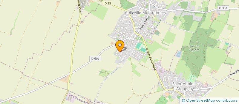 localisation de l'entreprise BLEVIN ARNAUD  COLLEVILLE-MONTGOMERY