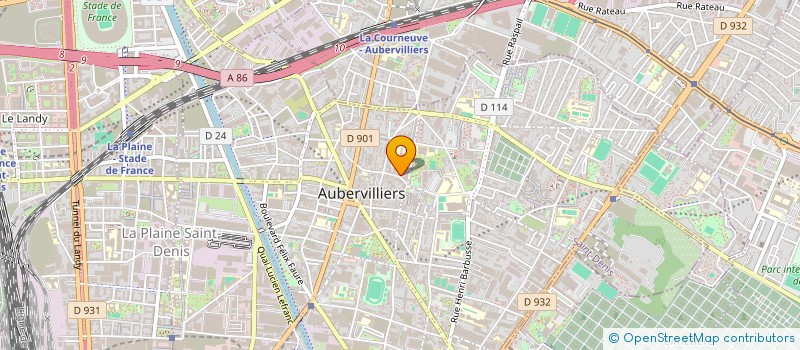 localisation de l'entreprise BLEZZO DEVELOPPEMENTS à AUBERVILLIERS